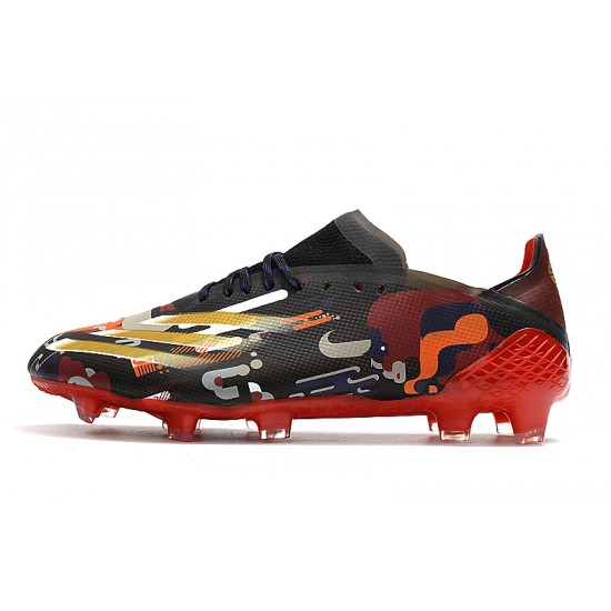 Adidas X Ghosted.1 FG Soccer Cleats Red Black