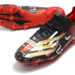 Adidas X Ghosted.1 FG Soccer Cleats Red Black