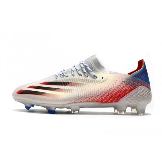 Adidas X Ghosted.1 FG Soccer Cleats White Red Black