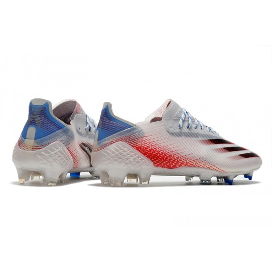 Adidas X Ghosted.1 FG Soccer Cleats White Red Black