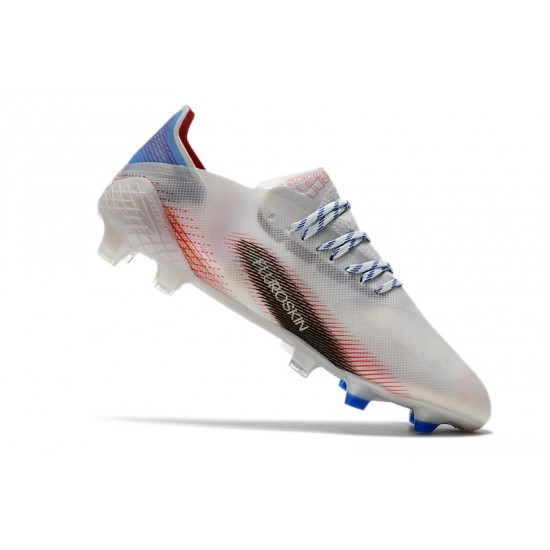 Adidas X Ghosted.1 FG Soccer Cleats White Red Black