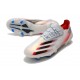 Adidas X Ghosted.1 FG Soccer Cleats White Red Black