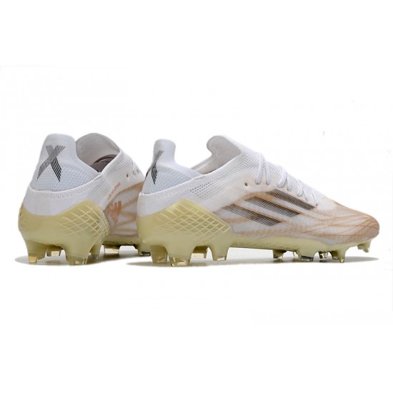 Adidas X Speedflow .1 FG Soccer Cleats White Yellow