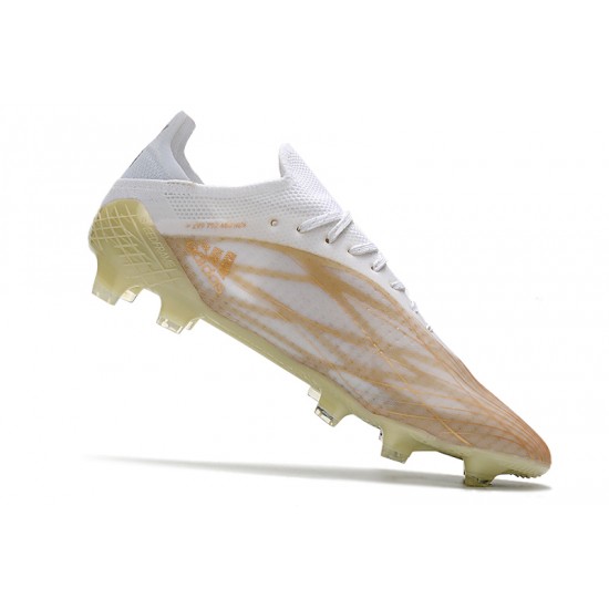 Adidas X Speedflow .1 FG Soccer Cleats White Yellow