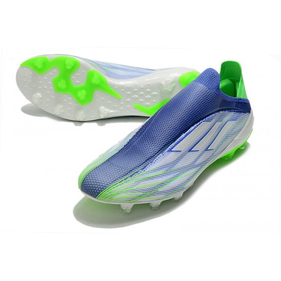 Adidas X Speedflow AG Soccer Cleats White Blue