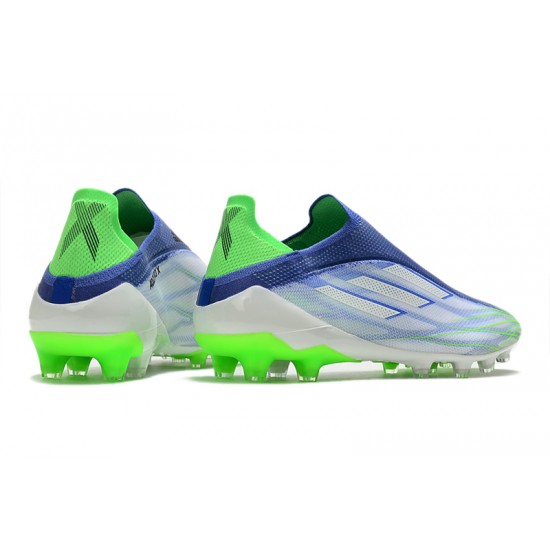 Adidas X Speedflow AG Soccer Cleats White Blue