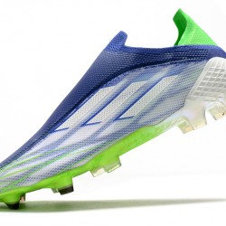 Adidas X Speedflow FG Soccer Cleats White Blue