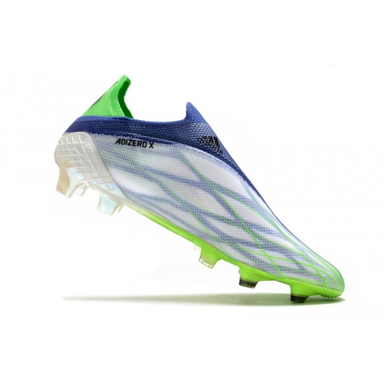 Adidas X Speedflow FG Soccer Cleats White Blue