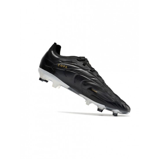 Adidas Copa Pure.1 FG Black White Soccer Cleats
