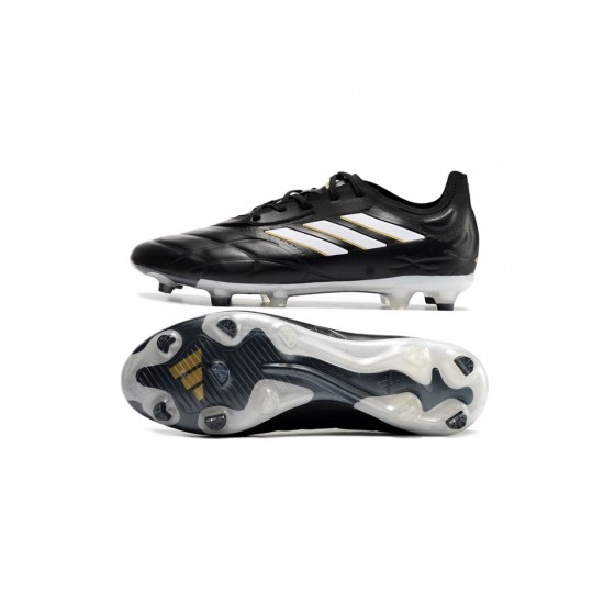 Adidas Copa Pure.1 FG Black White Soccer Cleats