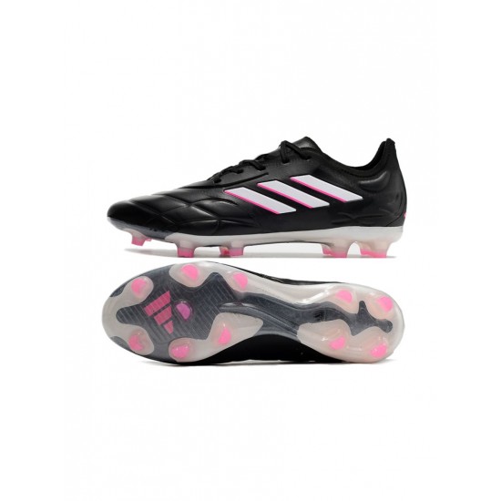 Adidas Copa Pure.1 FG Black Zero Metalic Team Shock Pink Soccer Cleats