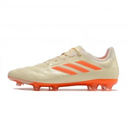 Adidas Copa Pure .1 FG White Orange Soccer Cleats