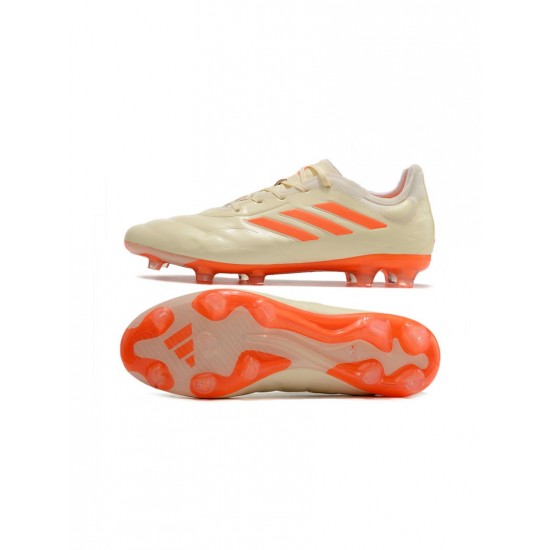 Adidas Copa Pure .1 FG White Orange Soccer Cleats