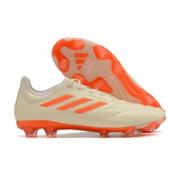 Adidas Copa Pure .1 FG White Orange Soccer Cleats