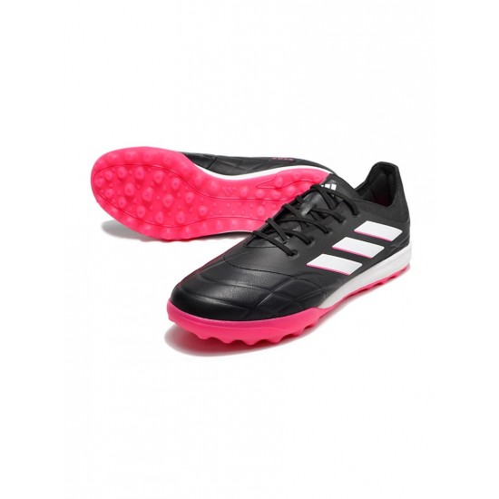 Adidas Copa Pure.1 TF Black Zero Metalic Team Shock Pink Soccer Cleats