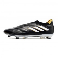 Adidas Copa Pure FG Black White Gold Met Soccer Cleats