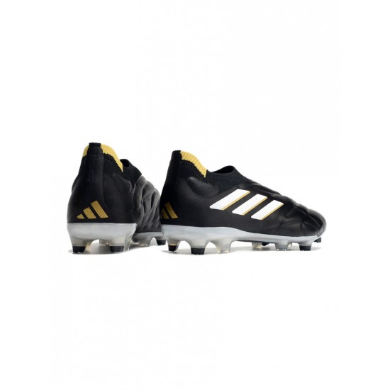 Adidas Copa Pure FG Black White Gold Met Soccer Cleats