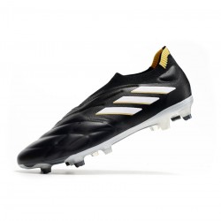 Adidas Copa Pure FG Black White Gold Met Soccer Cleats