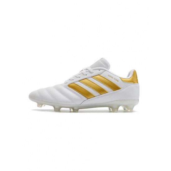 Adidas Copa Mundial.1 FG Cloud White Gold Metallic Cloud White Soccer Cleats