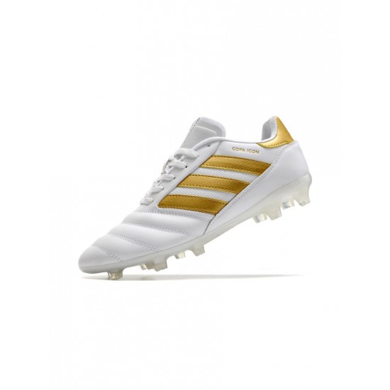 Adidas Copa Mundial.1 FG Cloud White Gold Metallic Cloud White Soccer Cleats