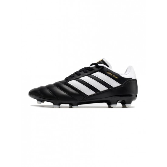 Adidas Copa Mundial.1 FG Core Black Cloud White Gold Metallic Soccer Cleats