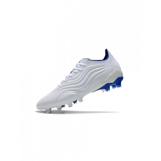 Adidas Copa Sense.1 AG White Hi Res Blue Legend Ink Soccer Cleats