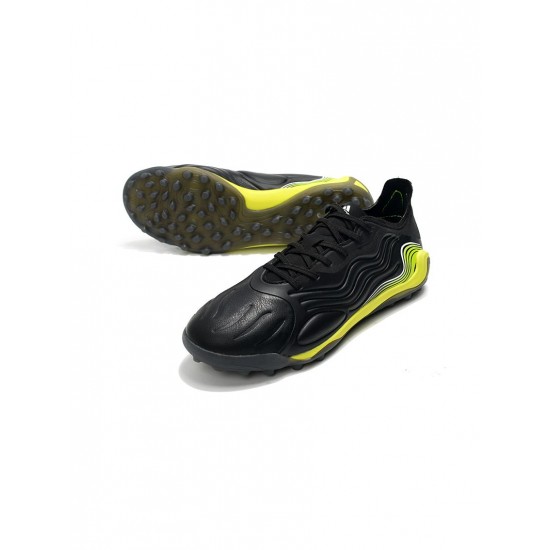 Adidas Copa Sense .1 TF Core Black White Solar Yellow Soccer Cleats