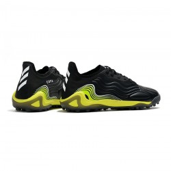 Adidas Copa Sense .1 TF Core Black White Solar Yellow Soccer Cleats