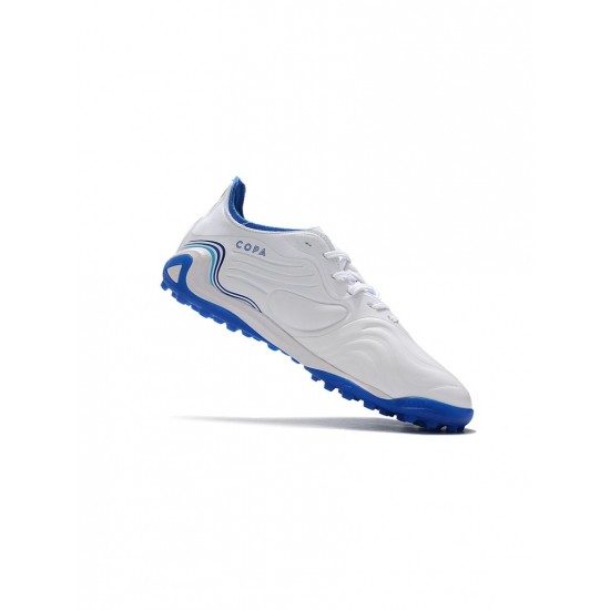 Adidas Copa Sense.1 TF White Hi Res Blue Legend Ink Soccer Cleats