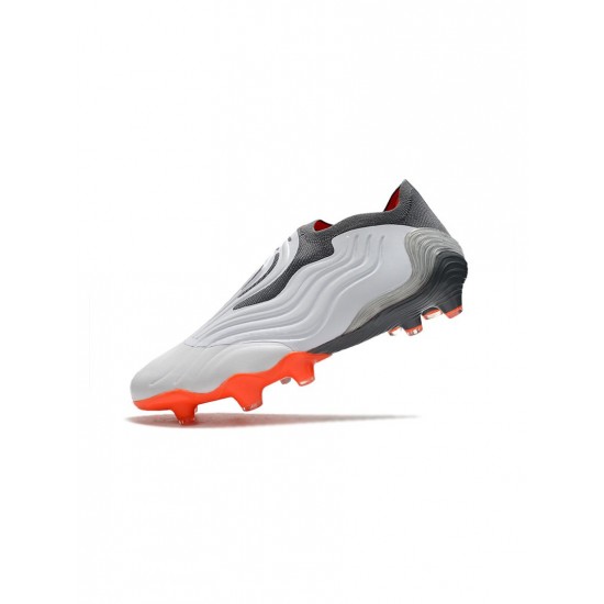Adidas Copa Sense FG Whitespark Footwear White Solar Red Iron Metal Soccer Cleats