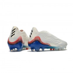 Adidas Copa Sense Launch Edition FG White Blue Solar Red Soccer Cleats