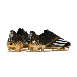 Adidas F50 Ghosted Adizero Crazylight Core Black Cloud White Gold Metallic Soccer Cleats