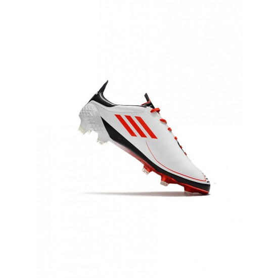 Adidas F50 Ghosted Adizero Cloud White Red Core Black Soccer Cleats