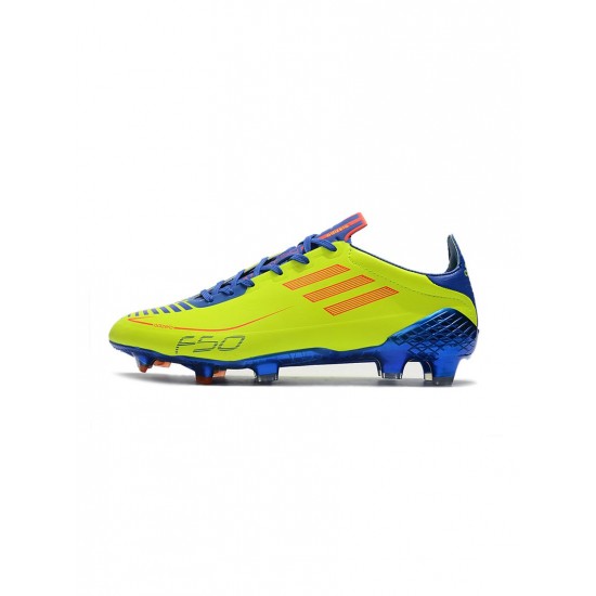 Adidas F50 Ghosted Adizero FG Yellow Blue Red Soccer Cleats