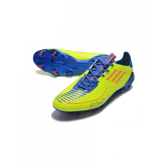 Adidas F50 Ghosted Adizero FG Yellow Blue Red Soccer Cleats