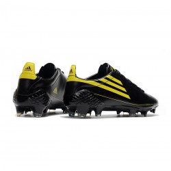 Adidas F50 Ghosted Adizero FG Core Black Yellow Soccer Cleats