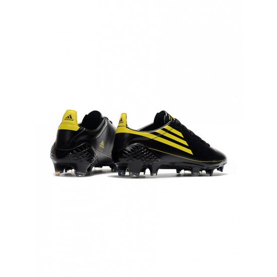 Adidas F50 Ghosted Adizero FG Core Black Yellow Soccer Cleats