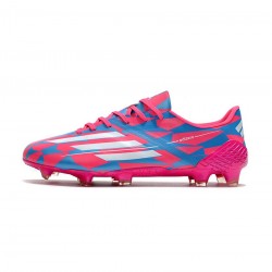 Adidas F50 Ghosted Adizero FG Pink Blue Soccer Cleats