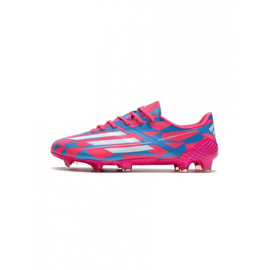 Adidas F50 Ghosted Adizero FG Pink Blue Soccer Cleats