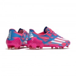 Adidas F50 Ghosted Adizero FG Pink Blue Soccer Cleats