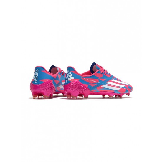 Adidas F50 Ghosted Adizero FG Pink Blue Soccer Cleats