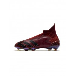 Adidas Dragon Predator 20 FG Core Black Burgundy  Soccer Cleats