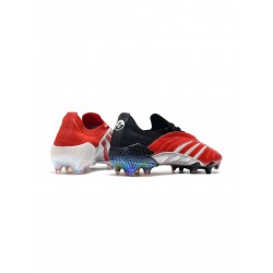 Adidas Predator Archive FG Core Black Red Silver Footwear White Soccer Cleats