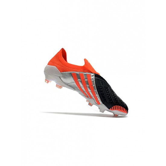 Adidas Predator Archive FG Red Core Black Silver Footwear White Soccer Cleats