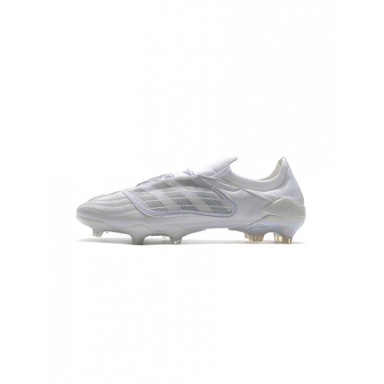 Adidas Predator Archive FG Silver White Soccer Cleats