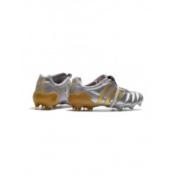 Adidas Predator Mania FG Tormentor Metallic Silver Gold Soccer Cleats