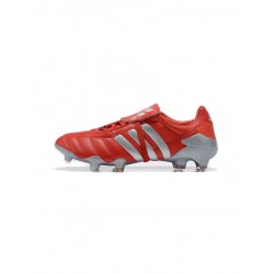 Adidas Predator Mania FG Tormentor Red Metallic Silver Soccer Cleats