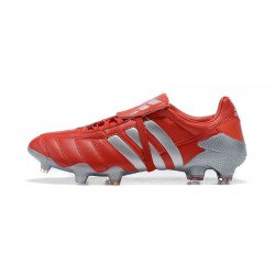 Adidas Predator Mania FG Tormentor Red Metallic Silver Soccer Cleats