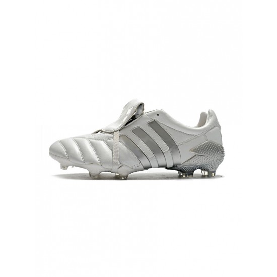 Adidas Predator Mania FG White Silver Soccer Cleats