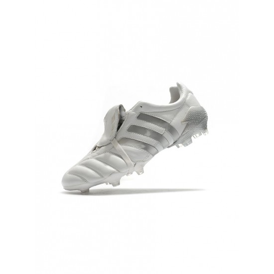 Adidas Predator Mania FG White Silver Soccer Cleats